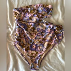 Zimmerman Scarf Tie Cutout One Piece Swim Suit Size 3